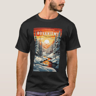Rovaniemi Finland Travel Art Vintage T-shirt