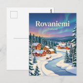 Rovaniemi, Finland, winter Briefkaart (Voorkant / Achterkant)