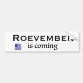 Rovember komt eraan bumpersticker (Voorkant)