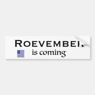 Rovember komt eraan bumpersticker