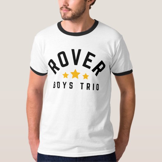 Rover Boys Trio Stijl Ringer T-shirt (Voorkant)