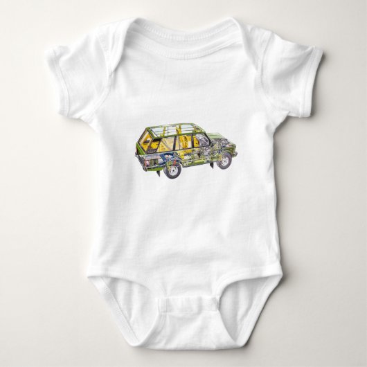 Rover Car Classic  Hiking Duck Romper (Voorkant)