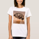 Rover & Descent Stage voor Mars Science Laboratory T-shirt<br><div class="desc">Artistiek's concept van de rover en afdaling podium voor Mars Science Laboratory ruimtesonde tijdens de laatste minuut voordat de Curiosity rover raakt op het oppervlak van Mars.</div>
