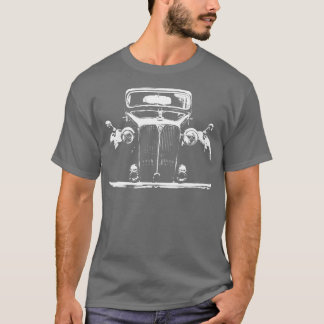 Rover P3 1940s klassiek monoblock wit T-shirt
