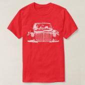 Rover P5 1960s klassiek monoblock wit T-shirt (Design voorkant)