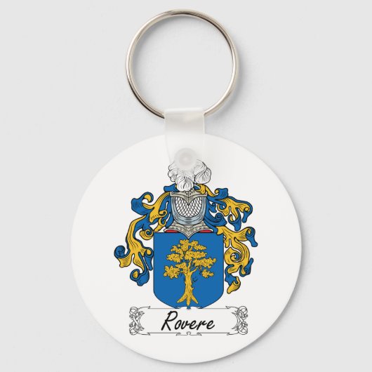 Rovere Family Crest Sleutelhanger (Voorkant)