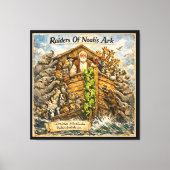 Rovers van de Ark van Noach Cartoon van Rick Londo Canvas Afdruk (Voorkant)