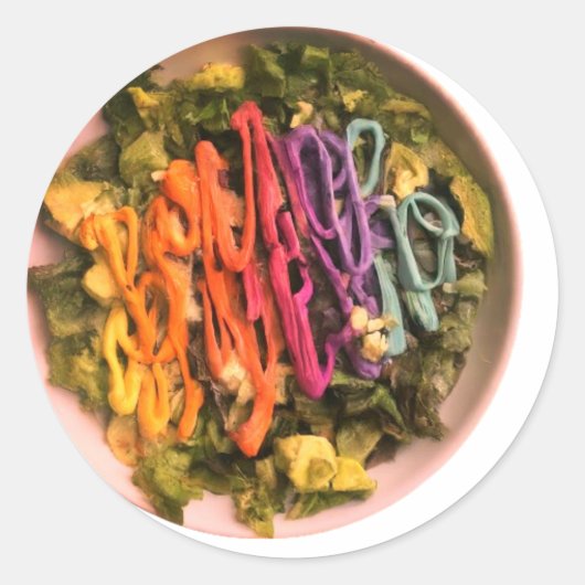 "Roving Reverie" Ronde Sticker (Voorkant)