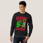 Roving tot 5e graads Dinosaur T-Rex Kinder Trui (Voorkant volledig)