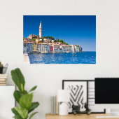 Rovinj fotoprint of poster. kust van het Adriatisc Poster (Thuiskantoor)