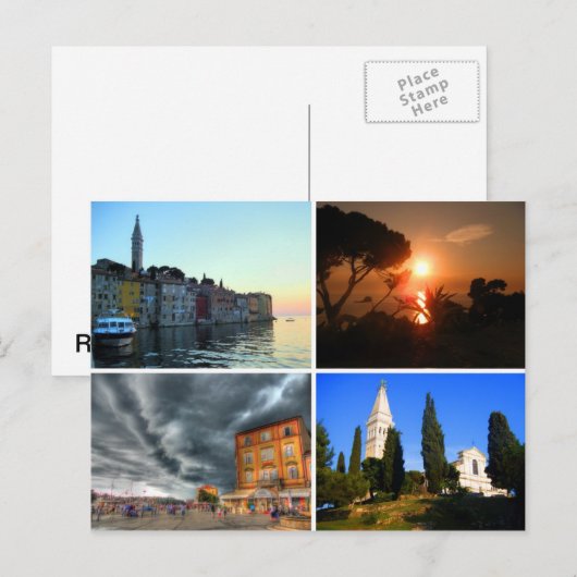 Rovinj, Kroatië Briefkaart (Voorkant / Achterkant)