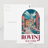 Rovinj, Kroatië - Coastal Beauty Briefkaart (Voorkant / Achterkant)