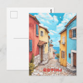 Rovinj Kroatië Reizen Briefkaart (Voorkant / Achterkant)