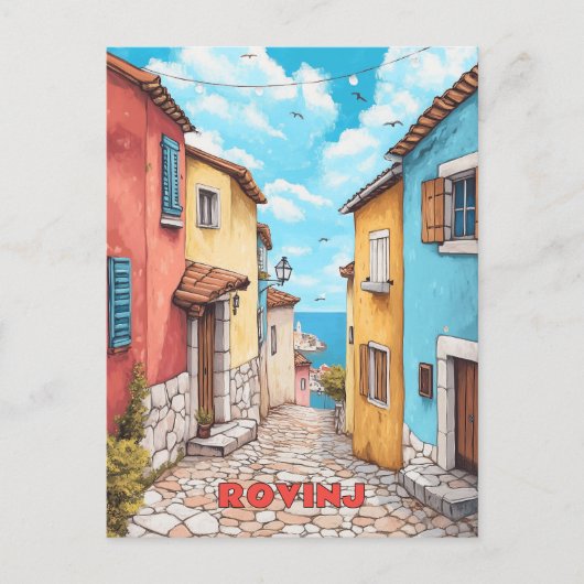 Rovinj Kroatië Reizen Briefkaart (Voorkant)