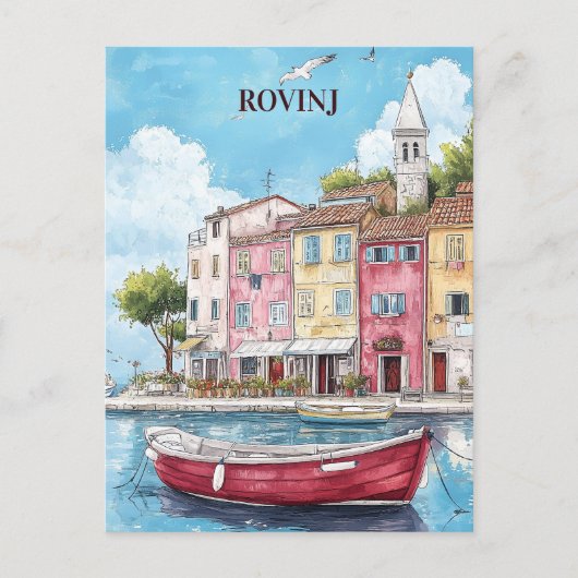 Rovinj Kroatië Reizen Briefkaart (Voorkant)