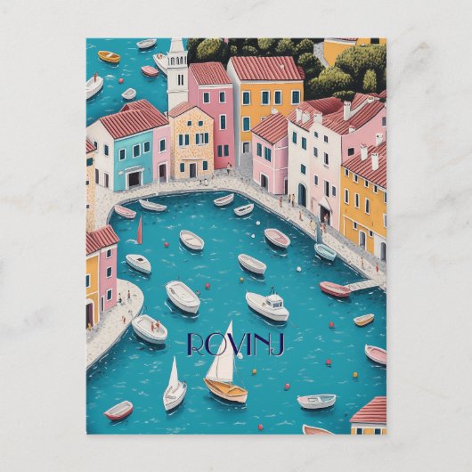Rovinj Kroatië Reizen Briefkaart (Voorkant)