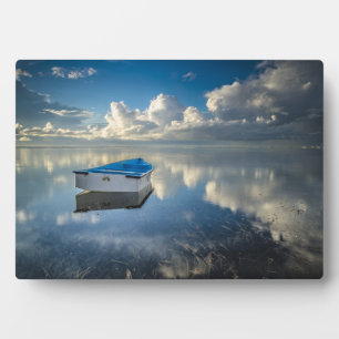 Row Boat op het water Fotoplaat