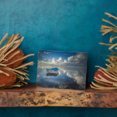 Row Boat op het water Fotoplaat (Zijkant)