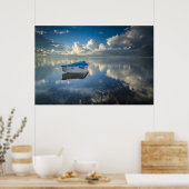 Row Boat op het water Poster (Keuken)