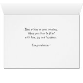 Row Boat Wedding Gefeliciteerd Kaart (Binenzijde Horizontaal (Onderkant))