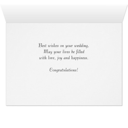 Row Boat Wedding Gefeliciteerd Kaart (Binenzijde Horizontaal (Onderkant))