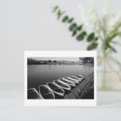 Row Boats bij Arashiyama in het Briefkaart van Kyo (Staand voorkant)