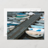 Row Boats bij Dock Briefkaart (Voorkant / Achterkant)