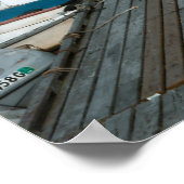 Row Boats bij Dock Poster (Hoek)