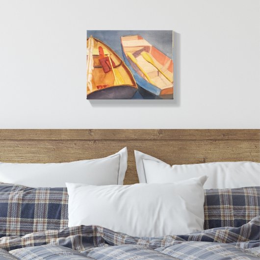 Row Boats Canvas Afdruk (Insitu (Slaapkamer))