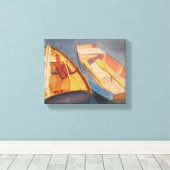 Row Boats Canvas Afdruk (Insitu (Houten vloer))