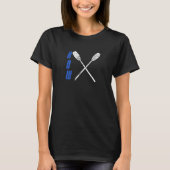 Row Coxswain Roeier Verdrietig T-shirt (Voorkant)