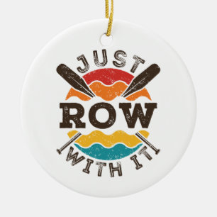 Row gewoon met het rolteam van het roeperingsteam  keramisch ornament
