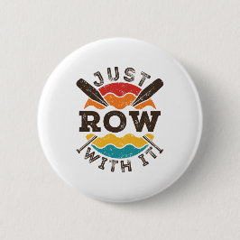 Row gewoon met het rolteam van het roeperingsteam ronde button 5,7 cm