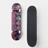 Row-huizen op zonsondergang in San Francisco Persoonlijk Skateboard (Voorkant)