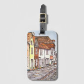 Row Of Houses Bagagelabel (Voorkant (verticaal))