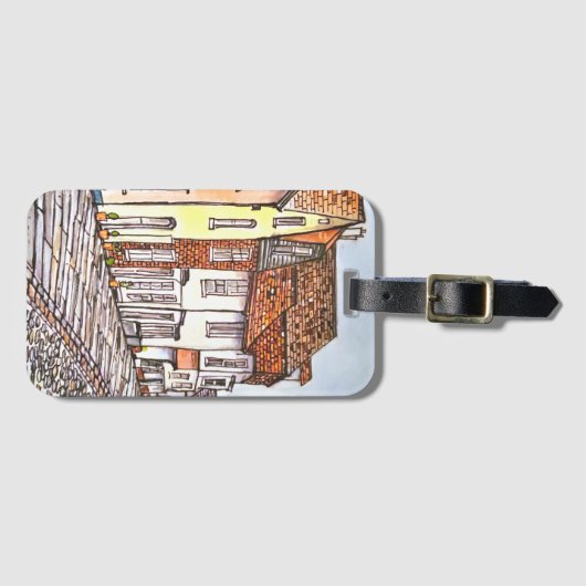 Row Of Houses Bagagelabel (Voorkant (horizontaal))