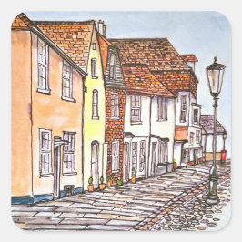 Row Of Houses Vierkante Sticker