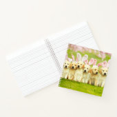 Row of Puppy Bunnies Notitieboek (Binnen)