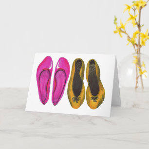 Row of Shoes Wenskaart Kaart