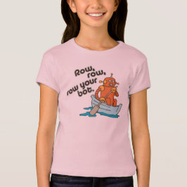 Row, rij, rij je bot Grappig Wordplay T-shirt