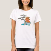 Row, rij, rij je bot Grappig Wordplay T-shirt (Voorkant)