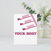 Row Row Row Row Row uw boot Briefkaart (Staand voorkant)
