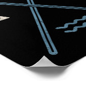 Row Rowing Crew Coxswain Rower Retro Boat Paddle S Poster (Hoek)