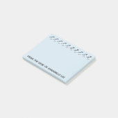 Row van Bluejays personaliseren Post-it® Notes (Schuin)