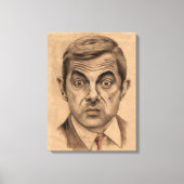 Rowan Atkinson, ook bekend onder de naam Mr Bean Canvas Afdruk (Voorkant)