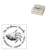 Rowan Berry Branch Retouradresstempel Rubberstempel (Gestempeld)