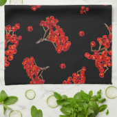Rowan Berry Kitchen Towel Black Theedoek (Gevouwen)