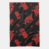 Rowan Berry Kitchen Towel Black Theedoek (Verticaal)