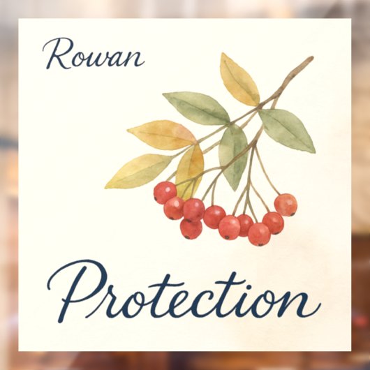 Rowan Bescherming Raamsticker (Vel 2)