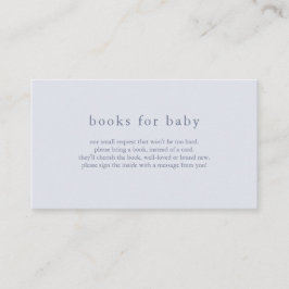 ROWAN Blauwe Boeken voor Baby Shower Kaart